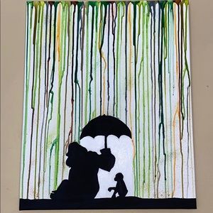 Acrylic painting inspired by Marc Allante